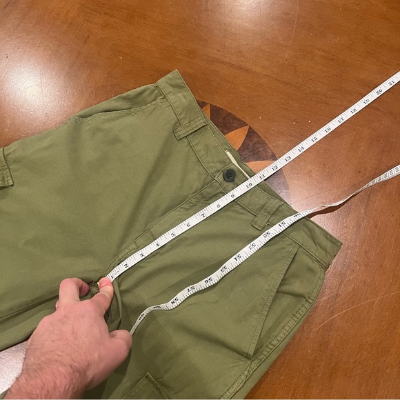 Madewell Women’s Garment-Dyed Low-Slung Straight Cargo Pants Olive 27 Altered - Picture 15 of 16